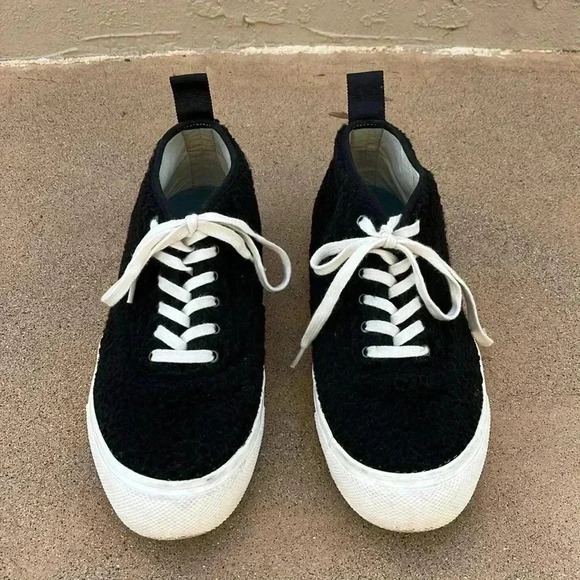 Seavees Legend 90 Black Recycled PET Shearling Shoes Sneakers Womens Size 10 - Picture 3 of 11